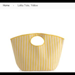 Shiraleah Chicago Yellow Stripe Tote